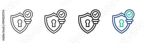 Intellectual Property Icon Collection Different Style Outline