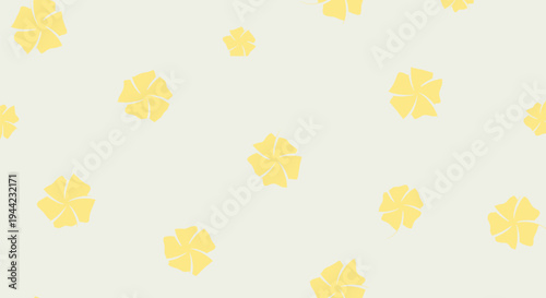 Yellow Polka Dots on White Background.