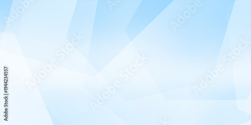 Background abstract blue sky with transparent shapes square. Light gradient vector banner. Pastel blue blur backdrop. Soft blurred light bg. Blurred color simple wallpaper. Cold gradation water cover