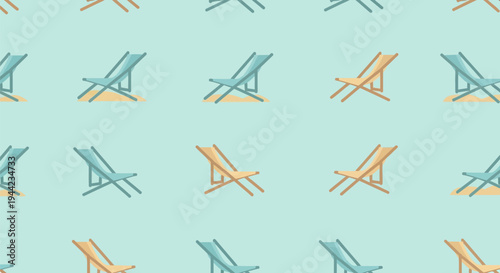 Multiple beach chairs in various colors.