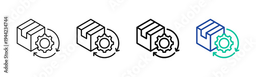 Product Configuration Icon Collection Different Style Outline