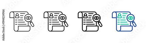 Review Copyright Icon Collection Different Style Outline