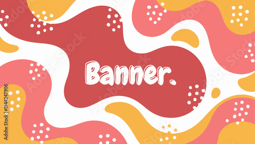 Eye Catching Advertising Banner With Bold Color Design