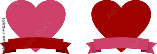 ハートのフレームデザイン
