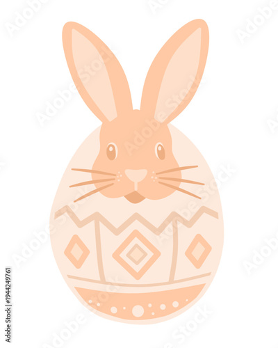 Huevo de Pascua conejito.