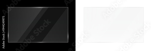 Fotografie Transparent Glass plate background