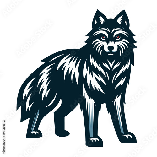 Wolf vector and illustration.