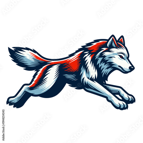 Wolf vector and illustration.