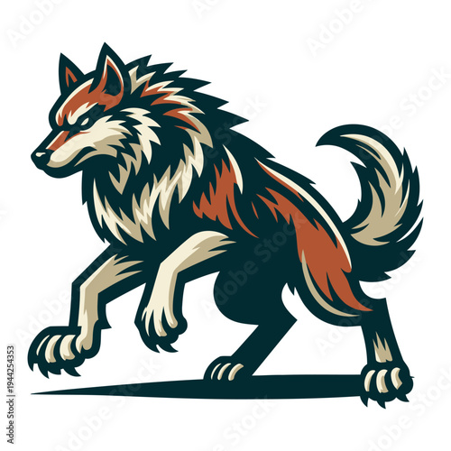 Wolf vector and illustration.