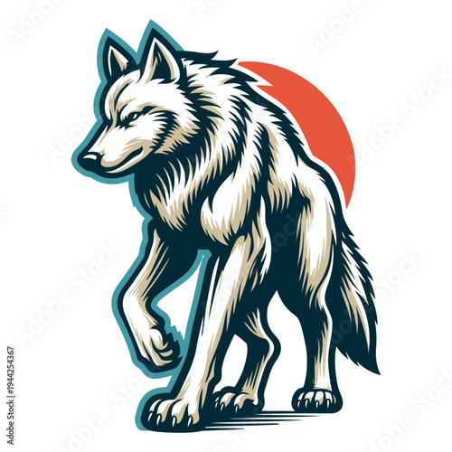 Wolf vector and illustration.