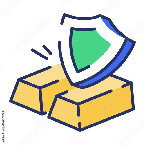 Flat style icon depicting compliance