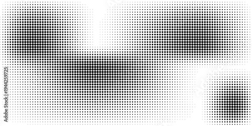 abstract grunge halftone background, This image features an abstract grunge background vector with a seamless geometric  dot pattern in a vintage blue halftone style, perfect for textured