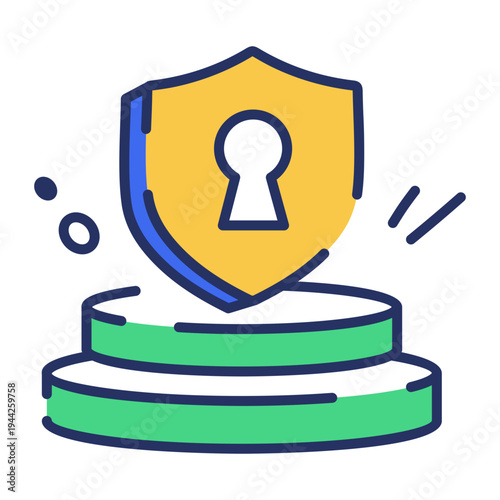 Flat style icon of business expansion