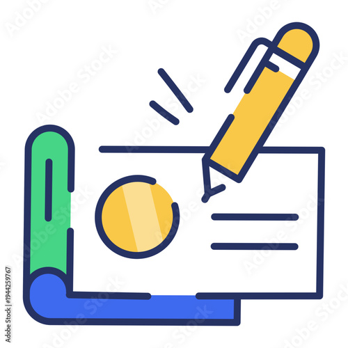 An icon showing sales revenue in flat style