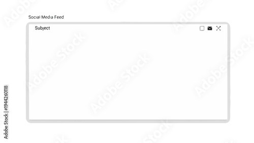 White Rectangular Tablet on Plain Background.