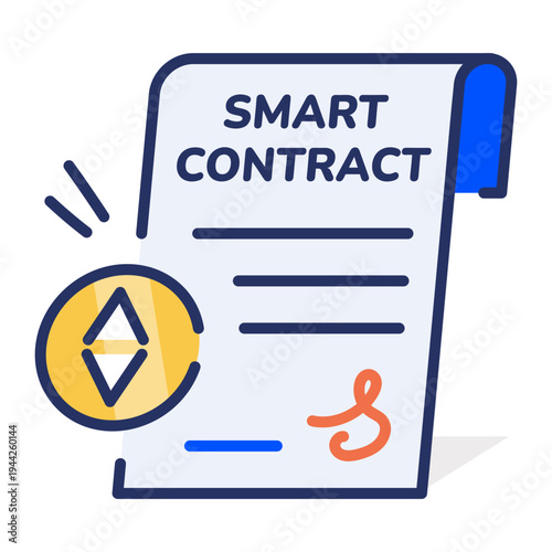 An icon showing parcel tracking designed in flat style