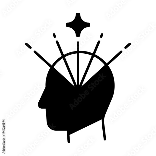 Light ray inside head