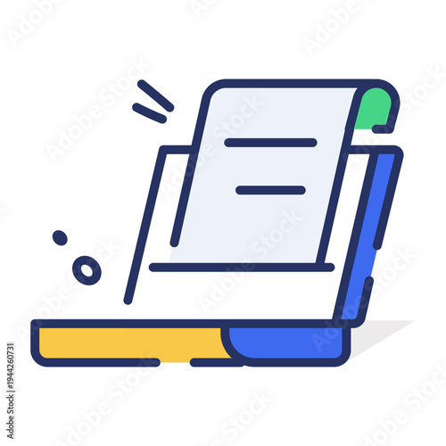 Flat icon depicting bitcoin prediction chart