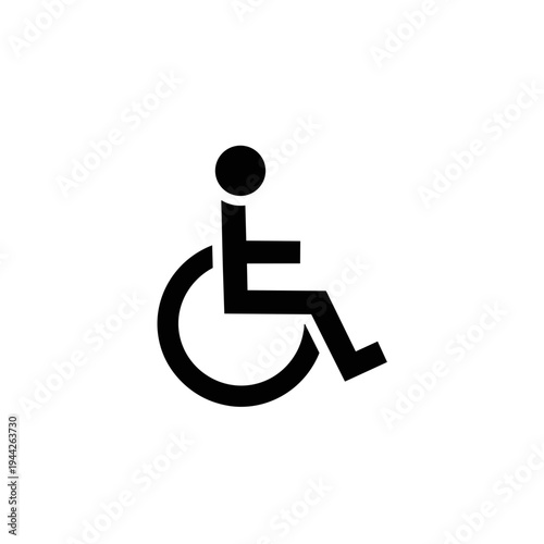 Wheelchair symbol for accessibility and disability representation  