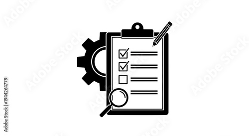 vector illustration of a clipboard with pen