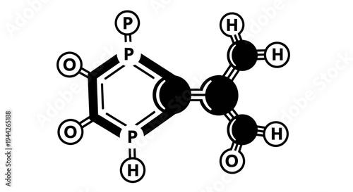 Detailed molecular structure of nucleotide base.