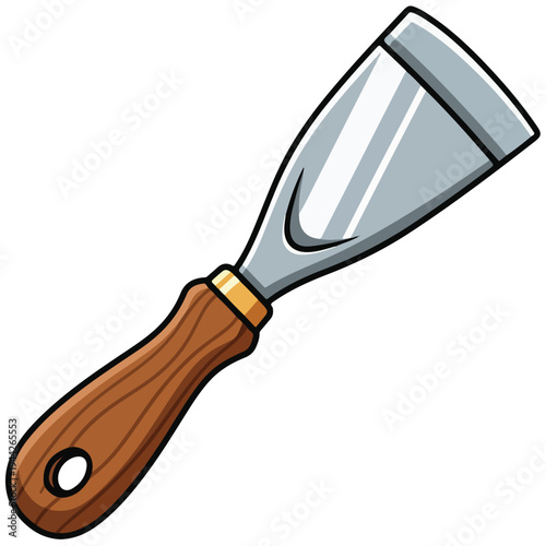 wood chisel cartoon vector carpentry tool illustration