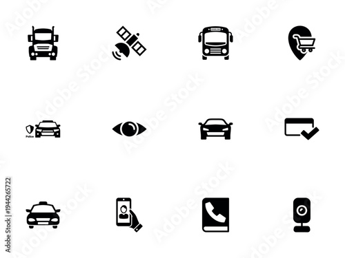 Professional Vector Library for Mobile Services and Logistics