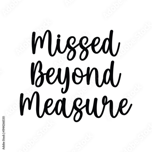 In Loving Memory Vector Lettering, Memorial Quote, Funeral Sign, Handwritten Rest in Peace Design