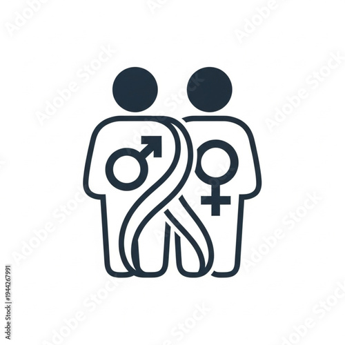 Male Female Equality Symbol Illustration.