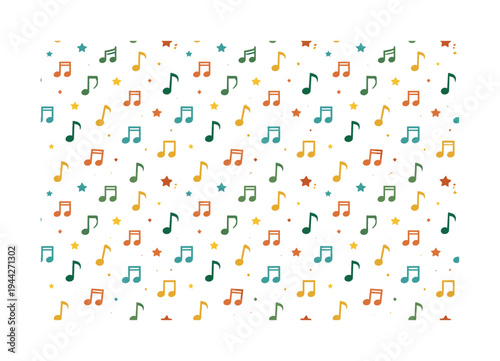 minimal music icon grid seamless pattern, repeating pattern, surface design, textile print, tiny uniform note