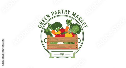 Vegetable basket with fresh produce.