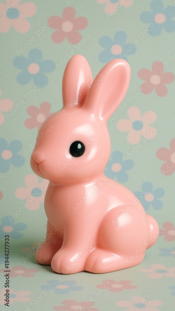 Obraz premium Cute pastel bunny mobile wallpaper