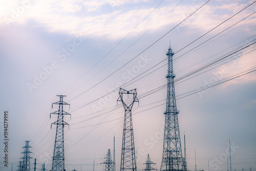 Industrial Texture: The Structural Beauty of High-Voltage Transmission Towers