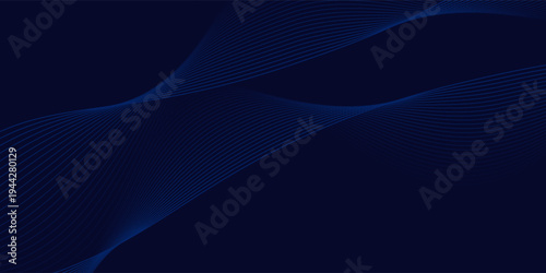 Premium background design with diagonal dark blue line pattern. abstract dark blue background. wavy lines background.