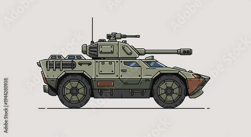 flat illustration of tank car