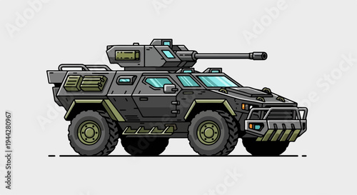 flat illustration of tank car