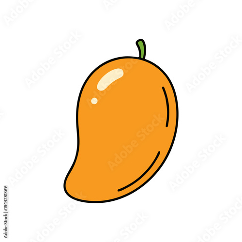 vector illustration of an orange fruit