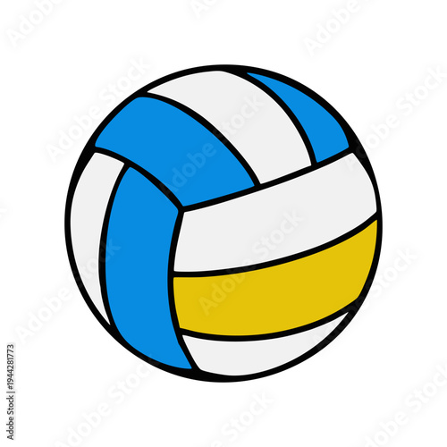 vector volleyball ball isolated on white