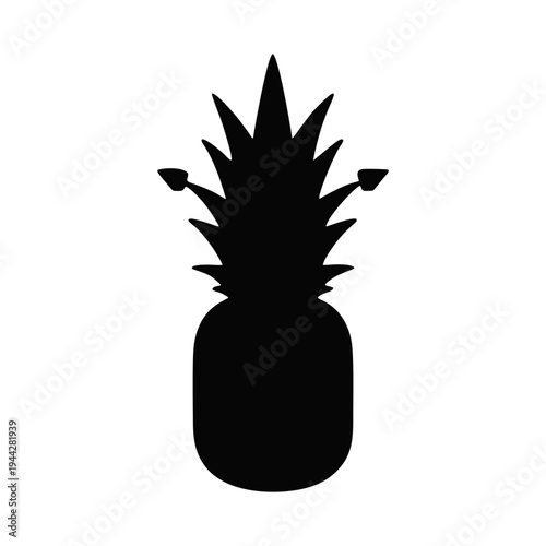 vector pineapple in a glass