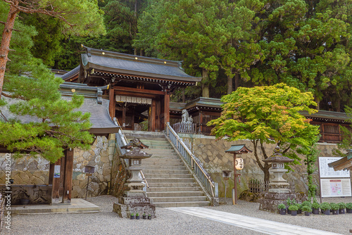 Photos The stairs to the entrance of the Worship Hall in Takayama,  it serves as the pr
