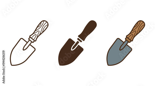 Trowels with Different Handles
