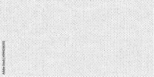 Seamless white linen fabric texture with a woven cotton canvas pattern creates a blank textile background design on a grey material surface