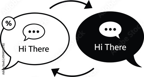 Simple conversation illustration