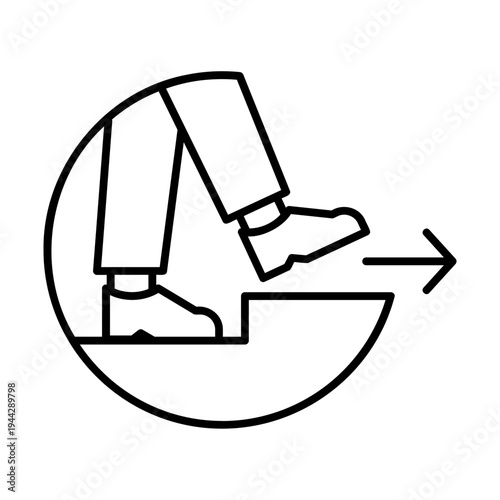 Comfort zone circle + step