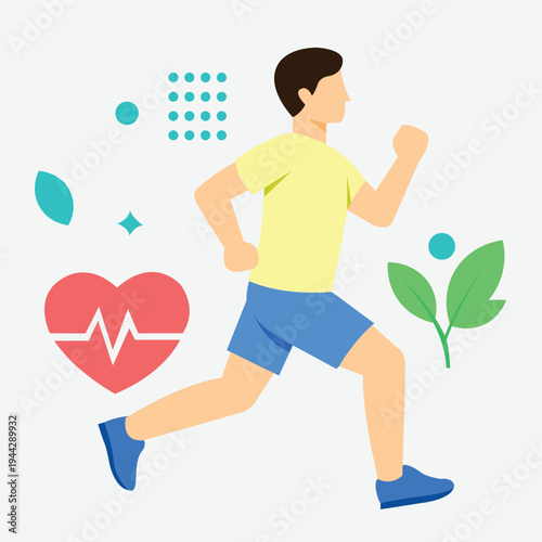 Active and Fit Person Practicing Exercise