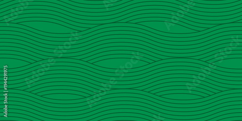 farm green banner, organic abstract background with fields. wavy green lines, natural organic products. ecology background. striped farmer green Pattern