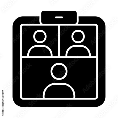 Online meeting square frame