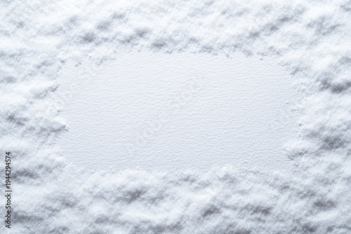 Winter frame. Winter banner on the background of nod snow.