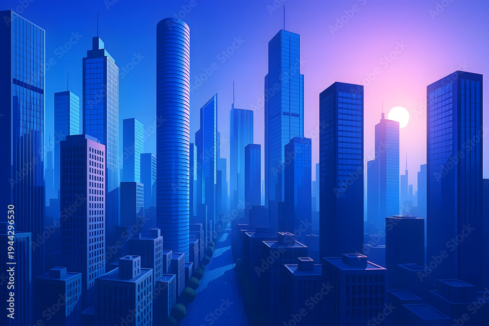 Fototapeta premium abstract city background, skyscraper