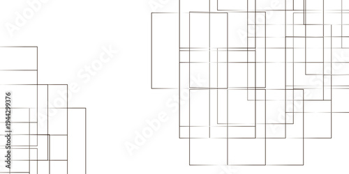 Vector for presentation. Abstract White line pattern texture.  Modern minimal and clean white background with realistic line. seamless random chaotic digital line business concept.